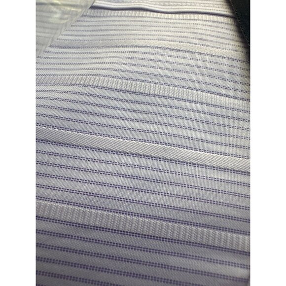 Le Bond Gold Line  Polycotton Dress Shirt 17" Collar 22.25" Sleeve Blue Stripe - Picture 2 of 6